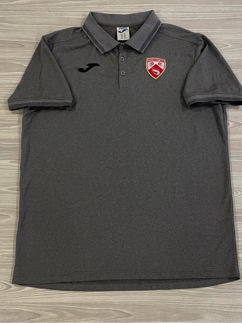 JOMA Morecambe Football Polo Shirt Soccer Grey Men’s Size XL